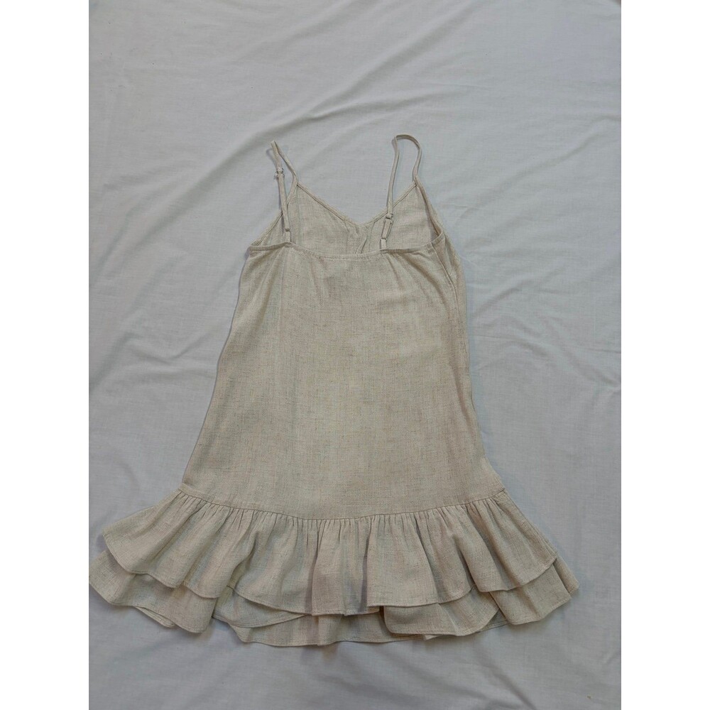 Blue Rain Ruffled Spaghetti Strap Mini Dress Size XS - Picture 3 of 5